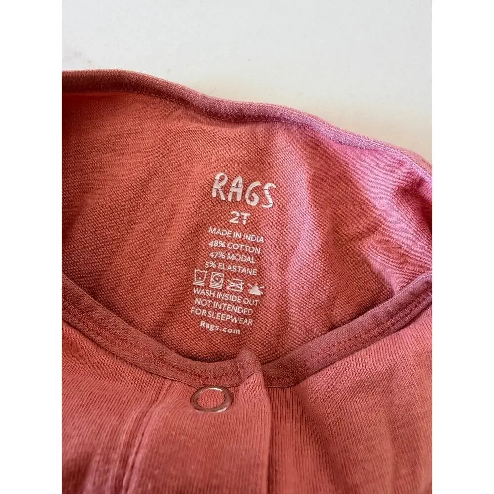Adorable Rags Essentials Faded Rose Romper 2T
